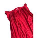 Madewell  Flutter Sleeve‎ Button-Front Poplin Mini Dress Red Pcockets Size Large Photo 9