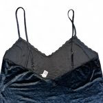 Victoria's Secret  Black Velour Slip Dress L Photo 3