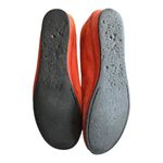 FRENCH SOLE FS/NY Leather Zeppa Ballet Flats Orange Round Toe Shoe Italy 8.5 EUC Photo 4