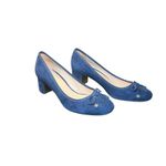 Tory Burch LAILA 50 Pumps Suede Grosgrain Royal Navy Blue Heels Shoes 9 Photo 1