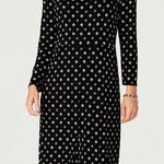 J.Jill Popover Stretch Dress Black Patterned Size Large Photo 0