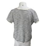 Green Envelope White Blue Striped Knit Short Sleeve Fringe T Photo 1