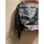 Victoria's Secret Victoria’s Secret Black Fringe Backpack Photo 2