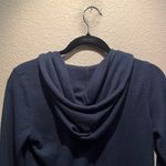 Hollister Women’s Navy Blue Waffle Knit Hoodie Long Sleeves Size XS Photo 7