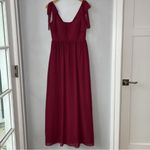 REVELRY Bowie Bridesmaids Dress in Wine Size: 2 Red Photo 2