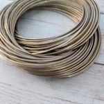 Vintage Bracelet Antique Gold Tone/Brass Tone Interlocking Statement Photo 11