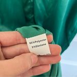 Bella and Bloom Green MILA Satin Bustier Midi Dress Size S Photo 5