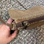 Borbonese Redwall Brown Leather‎ Made In Italy Vintage Top Zip Crossbody Purse Photo 7