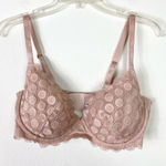 38D Savage X Fenty Champagne Nude Swiss Dot Lace Padded Underwire Bra Tan Size undefined Photo 0