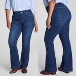 SPANXshape™ EveryWear Flare Jeans High Rise Poseidon Dark Wash Blue Photo 3