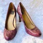 Pour La Victoire Pour La Victorie Heels 9 Pumps Haya Snake Print Pumps Fuschia Party Vacation Photo 0
