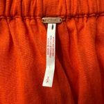 Free People  skort orange tiered short linen viscose blend spring summer Small Photo 3