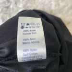 Vassarette  Black Mini Slip Sz Medium Lace Trimmed Slit Photo 1