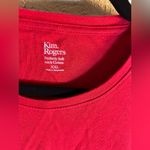 kim rogers  Red Holiday Long Sleeve Top XXL Photo 1