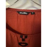 Zudio Women's Burnt Red/orange Embroidered Folk Style Dress Orange Size XL Photo 5