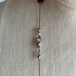 Brown and blue lampwork beads and square beads on a long chic necklace Photo 12