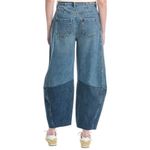 BLANK NYC  jeans barrel color block NEW Backup Dancer Barrel Jean Blue denim Photo 1