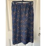 Pendleton Vintage Country sophisticated By  Blue Black Printed MIDI Skirt Size 10 Photo 3