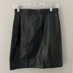 IOU Genuine Leather Black High Waist Pencil Vintage Skirt Size 11 Photo 1