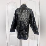 Totes Vegan Patent Croc Trench Jacket Photo 3