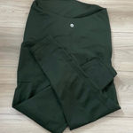 Senita Athletics  Maternity Leggings Dark Green Size Medium High Waist Pockets Photo 0