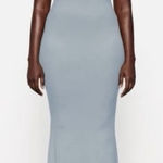 SKIMS Blue Soft Lounge Ribbed Stretch Jersey Maxi Dress Photo 0