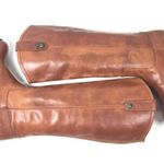 Frye  Melissa Button Leather Womens Tall Riding Boot, Cognac, size 6 B Photo 6