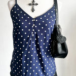 Old Navy  Polka Dot Tank Top, Retro‎ 90s 2000s Casual Pinup Vintage Small Photo 0