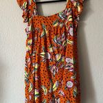 Ariat Kourt Aria Seasonal Mini Dress Floral Dot Print Orange Small Photo 6