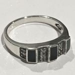 JACK JUDITH  Onyx Sterling Silver Ring Photo 4