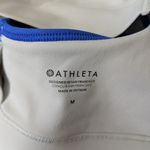 Athleta  White and Blue Sports Bra Sz M Photo 1
