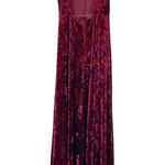 Lulus  In the Louvre Burgundy Velvet Backless Maxi Dress Long Gown Womens Size XS Photo 3