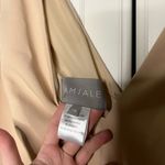 Amsale Viola Crepe Bridesmaid NWT Dress Tan Size 14 Photo 6