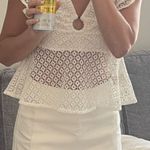 Steve Madden White Lace Summer Top Photo 0