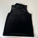 J.Crew  Velvet Mock neck tank in Black size small style J7852 Photo 1