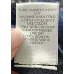 Christopher & Banks Abstract Print Long Sleeve Top Blouse Black Blue S Photo 4