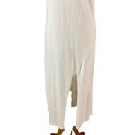 L Space Ivory Short Sleeve Maxi T Shirt Dress With Slit S/M Photo 3