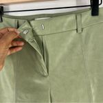 Avec Les Filles  Sage Green Soft‎ Faux Leather High Rise Straight Leg Pants XS Photo 3