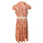 Hearts & Roses London Pink Floral Retro Dress Sze 14 Tradwife Rockabilly Pinup Photo 2