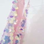 Jovani Dazzling Rainbow Paillette Dress with Iridescent Sequins Knee Length Photo 10