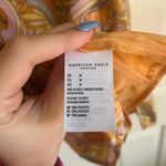 American Eagle NWT  Outfitters OneShoulder Paisley Dress Orange Yellow medium Photo 4