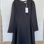 Gal Meets Glam  Black Celeste Puff Sleeve Fit Flare Circle Skirt Dress size 18 Photo 2