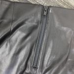 Ann Taylor Black Faux Leather Knee Length Skirt 10P Photo 3
