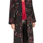 NEW....KENZIE long, lightweight floral trench. Black Photo 0