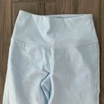 Alo Yoga 7/8 high waist lounge legging in powder blue Heather Photo 1