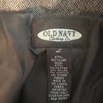 Old Navy Vintage Tweed Brown Wool Blend Trench Coat Structured Jacket Size Large Photo 6