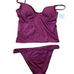 ANDIE NWT Swim Plum Canary Tank Top Caicos Bottom Tankini Set Large Photo 0