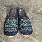 The Sak  Blue Embroidered Cut out Espadrille Flats - Size 7 Casual Resort Boho Photo 1