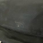 Fossil Pebbled Leather Bag Cross Body Shoulder Black Photo 7