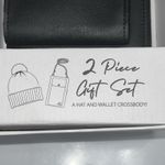 Steve Madden  2 Piece Gift Set~Black Pom Beanie & Black Crossbody‎ Purse~New~$88 Photo 3